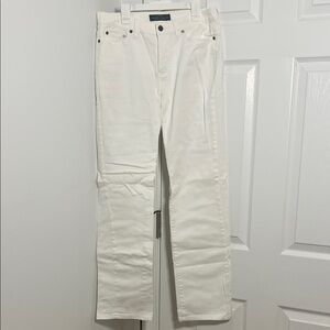 Ralph Lauren White Straight-Leg Jeans